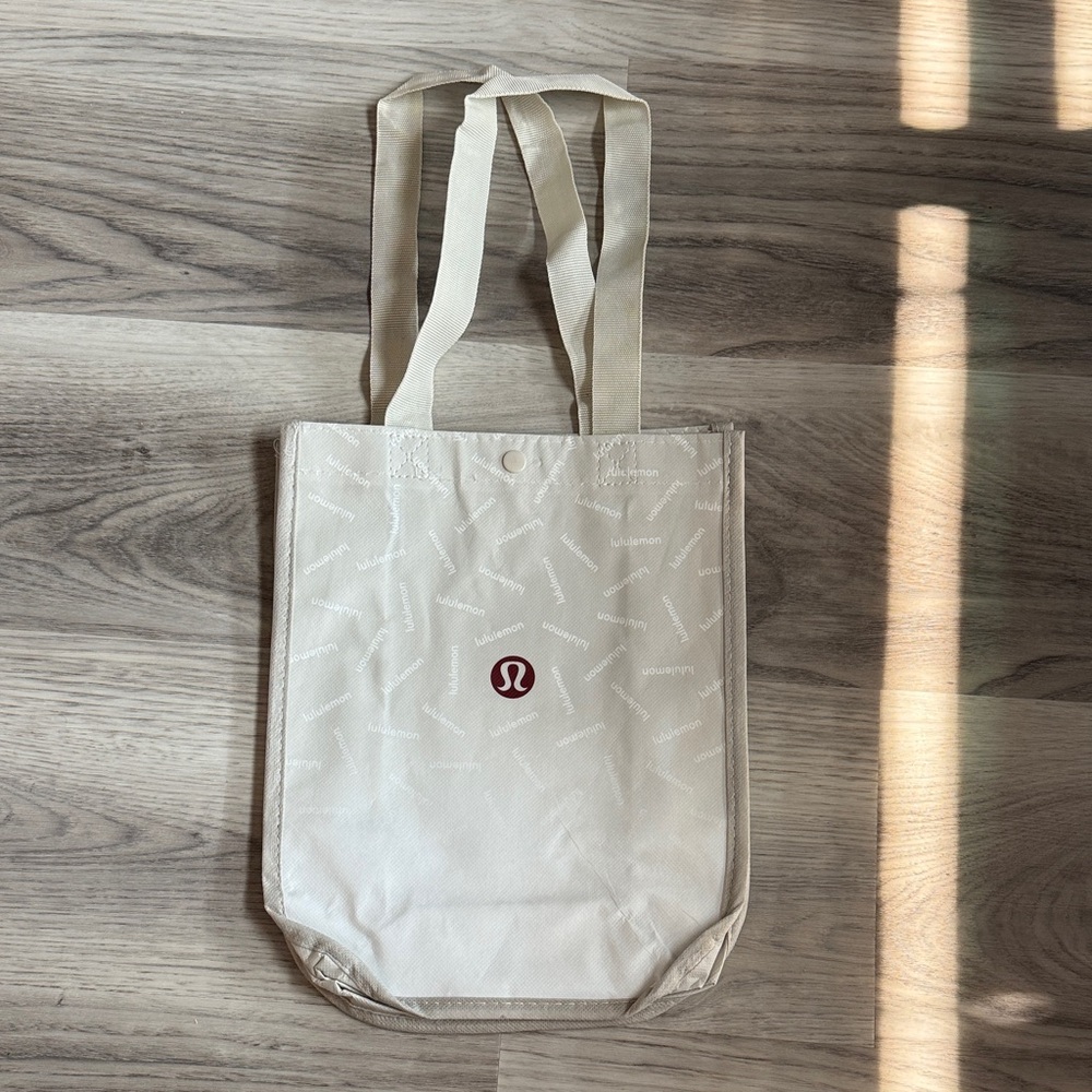 Lululemon Cream Tote with Logo